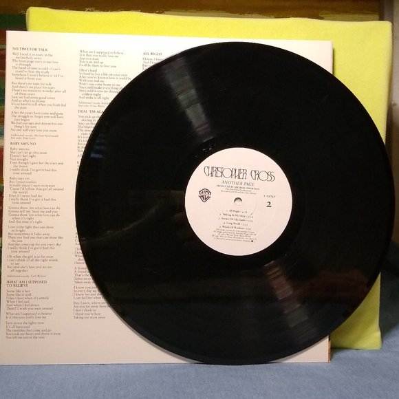 Christopher Cross Another Page 1983 Vinyl record - Picture 4 of 4